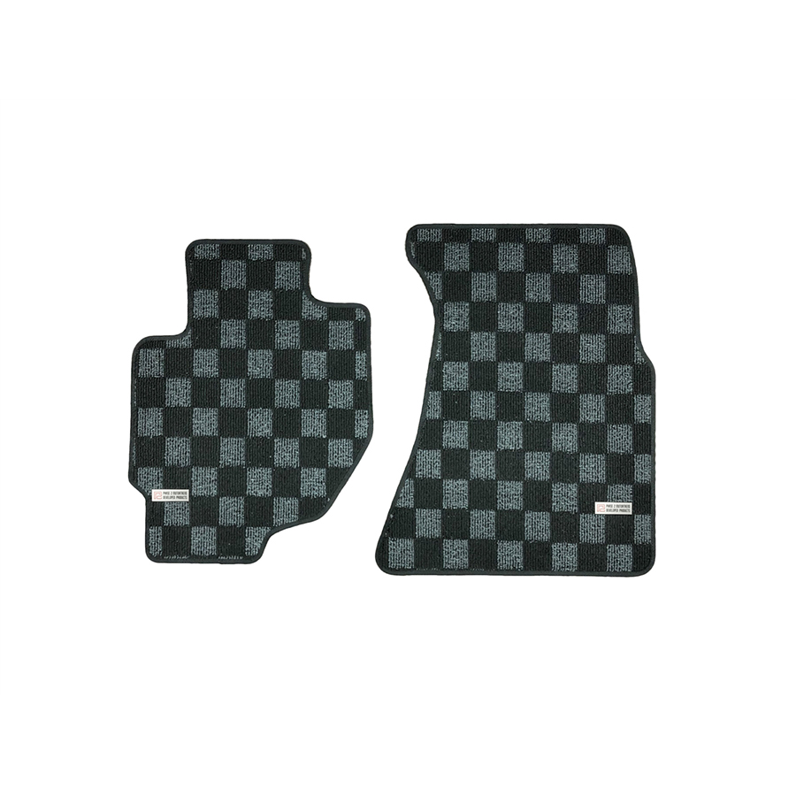 Evasive Motorsports Phase 2 Motortrend Checkered Race Floor Mats (Dark