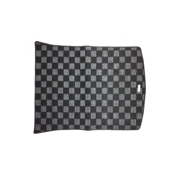 Phase 2 Motortrend Checkered Race Rear Trunk Mat (Dark Grey) - Tesla Model 3 17-23