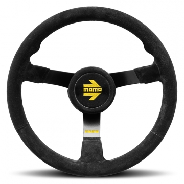 Momo MOD.N38 Steering Wheel - 380mm (Black Suede / Black Spoke)