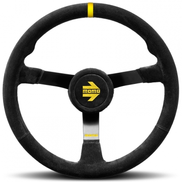 Momo MOD.N41 Steering Wheel - 410mm (Black Suede / Black Spoke)