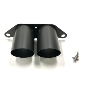 Sharkwerks 100mm Exhaust Tip (Black) - Porsche 911 GT3 RS - 991 - 991.2 / 911 GT3 - 991 - 991.2