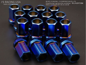 J's Racing Titanium Lug Nuts 19mm Hex - 14x1.5mm