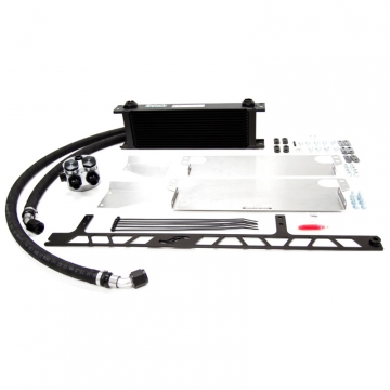 Jackson Racing Track Engine Oil Cooler Kit (With Raw Shroud) - Toyota GR86 / Subaru BRZ 2022+