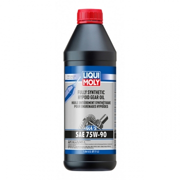 Liqui Moly Fully Synthetic Hypoid Gear Oil (GL4/5) SAE 75w90 - Case of 6 x 1L (1.05qt.) - 6L Total