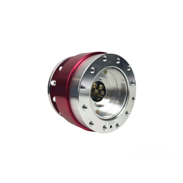 Phase 2 Motortrend Steering Quick Release GEN 1 - Silver on Red Ring
