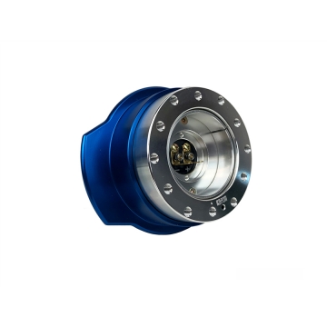 Phase 2 Motortrend Steering Quick Release GEN 2 - Silver on Blue Paddle