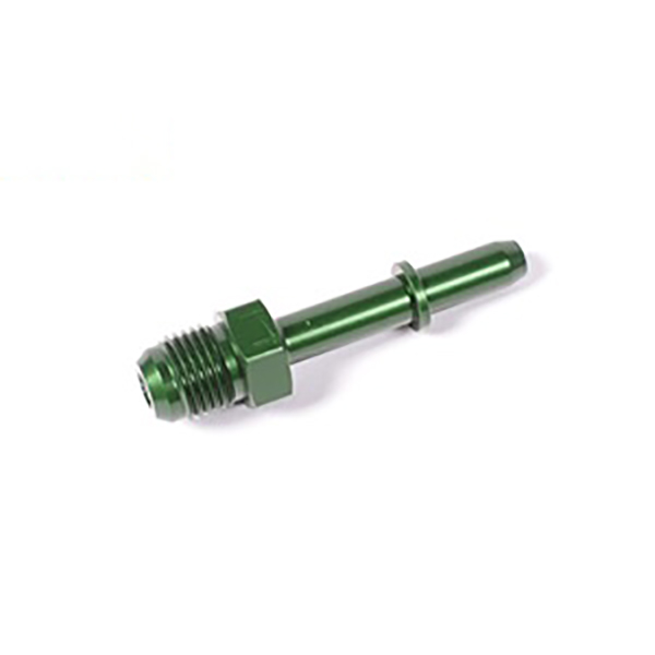 4AN Male To 6AN Male Straight Adapter – Black Aluminum, EMUSA, 0 Degree Thread