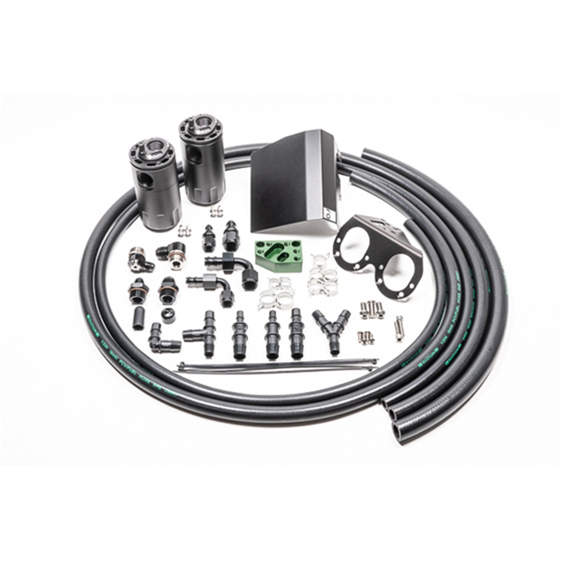 Evasive Motorsports: Radium Engineering Dual Catch Can Kit (Fluid