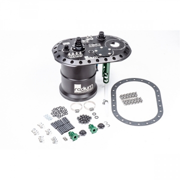 Radium Engineering Fuel Cell Surge Tank - Pumps Not Included (Brushless Ti Automotive E5LM)
