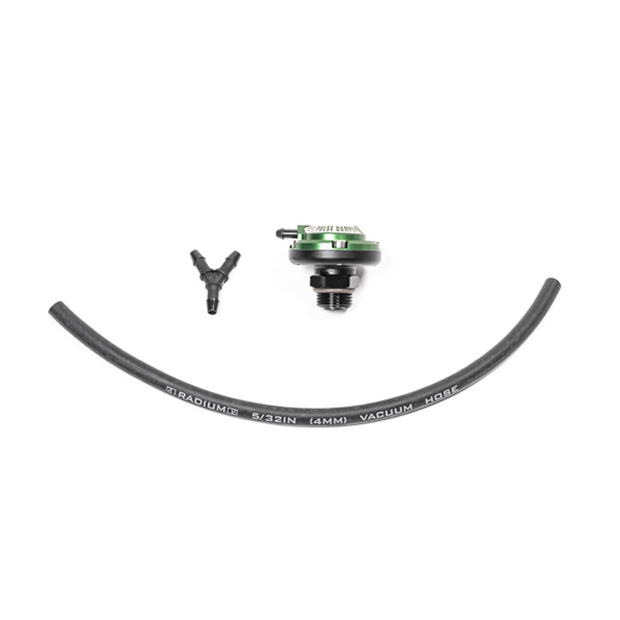 thumbnail image 2 of Radium 20-0776 FPD-R Direct Mount Fuel Pulse Damper Kit - Green, -8AN ORB 1.64 - E85 Compatible - Made In USA 2 of 5