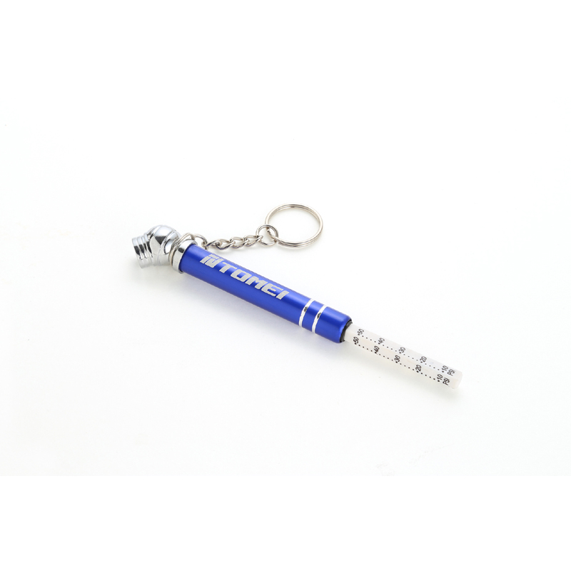 Evasive Motorsports Tomei Keychain Mini Tire Pressure Gauge Blue