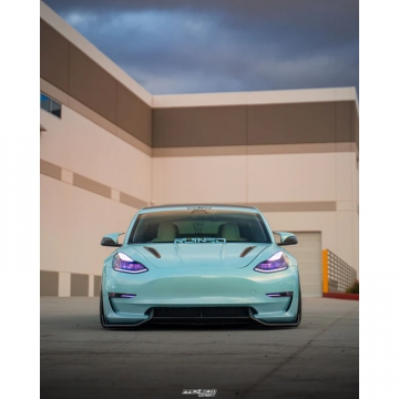 ADRO Carbon Fiber Front Lip V2 - Tesla Model 3 17-23