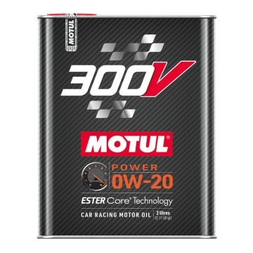 Motul Synthetic Ester Racing Oils 300V POWER 0w20 - 2L (2.1qt)