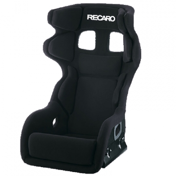 Recaro P 1300 GT Seat - Velour Black / White Logo