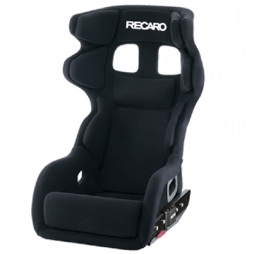 Recaro P 1300 GT LW Seat - Velour Black / White Logo
