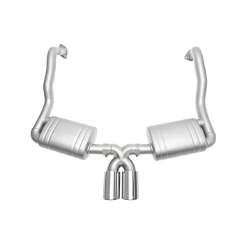 Soul Performance Non-Valved Exhaust System (Dual Wall / Polished Chrome Tips) - Porsche 981 Cayman / Boxster 13-16