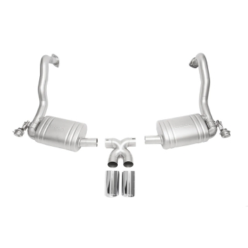 Soul Performance Valved Exhaust System (Dual Wall / Polished Chrome Tips) - Porsche 981 Cayman / Boxster 13-16