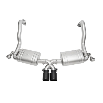 Soul Performance Valved Exhaust System (Dual Wall / Black Chrome Tips) - Porsche 981 Cayman / Boxster 13-16