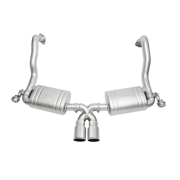 Soul Performance Valved Exhaust System (Straight Cut Single Wall Tips / Signature Satin) - Porsche 981 Cayman / Boxster 13-16