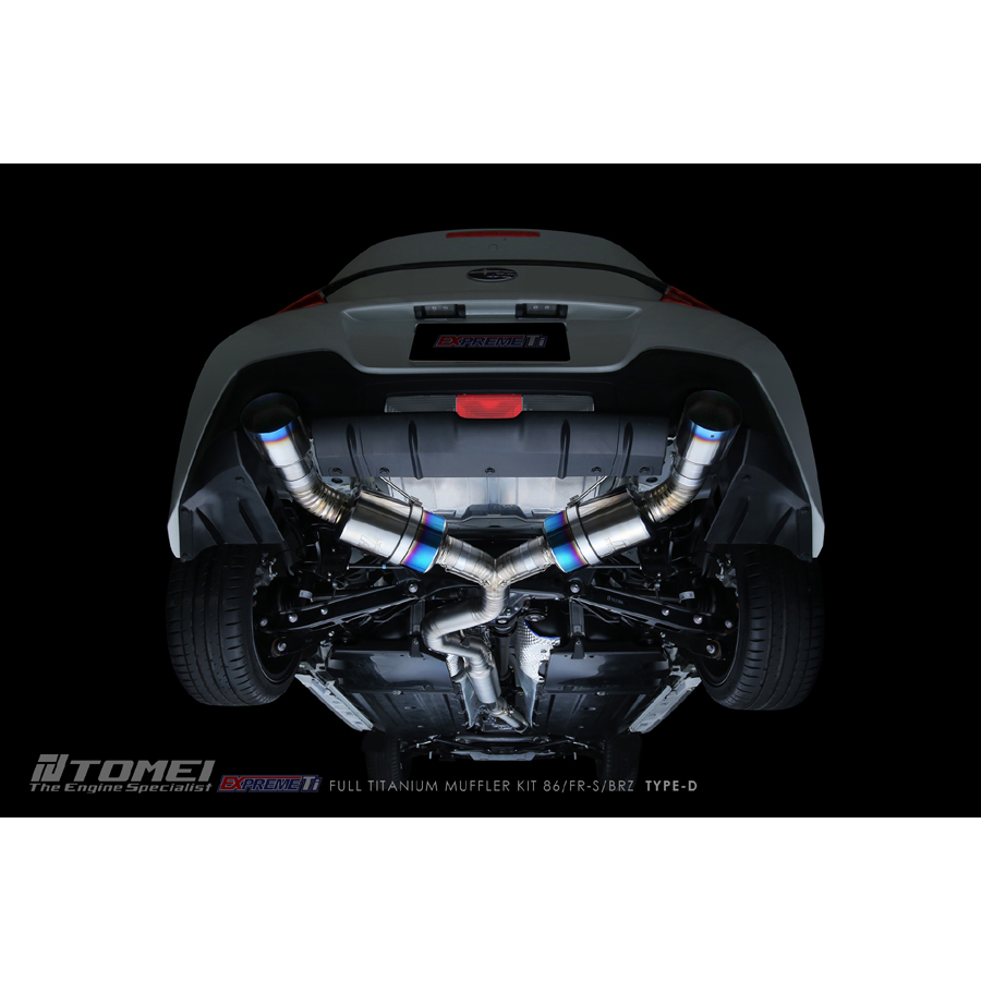 東名パワード　EXPREME Ti 86 BRZ GR86 延長加工品 FULL TITANIUM MUFFLER EXPREME Ti GR86/86/FR-S/BRZ TYPE-D (DUAL)