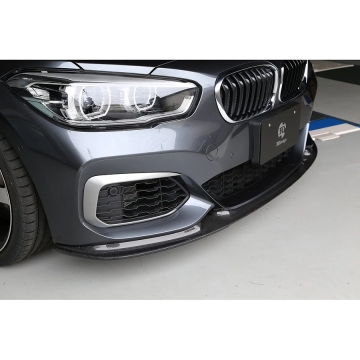 3D Design Carbon Front Lip Spoiler - BMW F20 1-Series 5 Door Hatchback (LCI M-Sport) 16-19