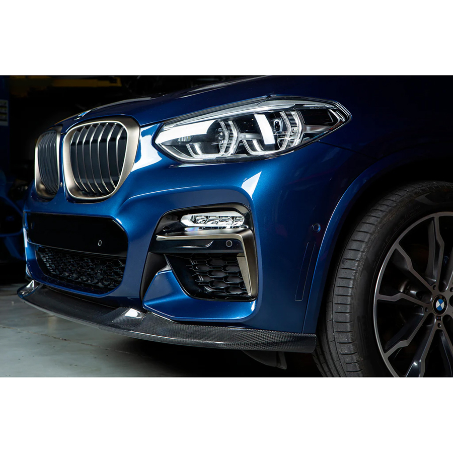 Gloss Black Front Bumper Spoiler Lip Kit For BMW X3 X4 M Sport 2018-2021 G01 G02