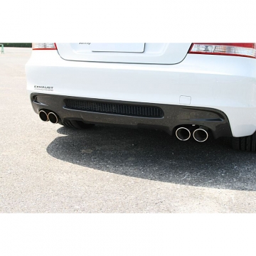 3D Design CFRP Rear Diffuser (Use with 4 Tip Exhausts) - BMW E82 1-Series Coupe (135i M-Sport) 08-13