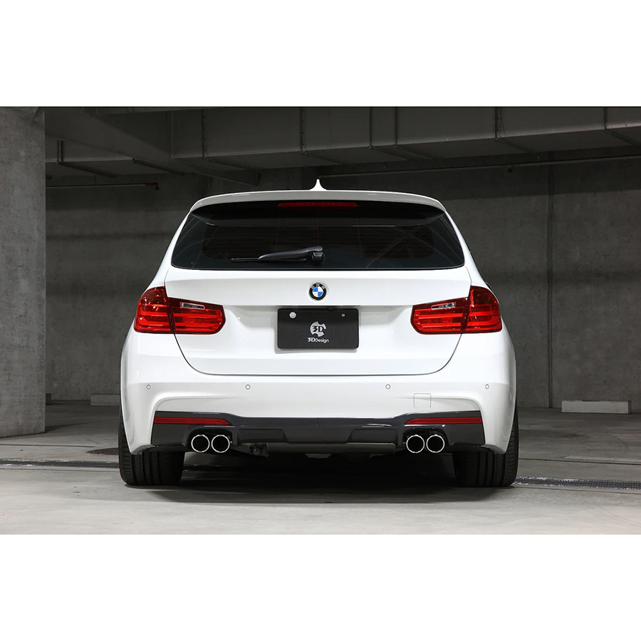 Evasive Motorsports 3D Design CFRP Rear Diffuser Use with 4 Tip