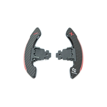 3D Design Dry Carbon AT Shift Paddle Set (Red) - BMW FXX M Applications