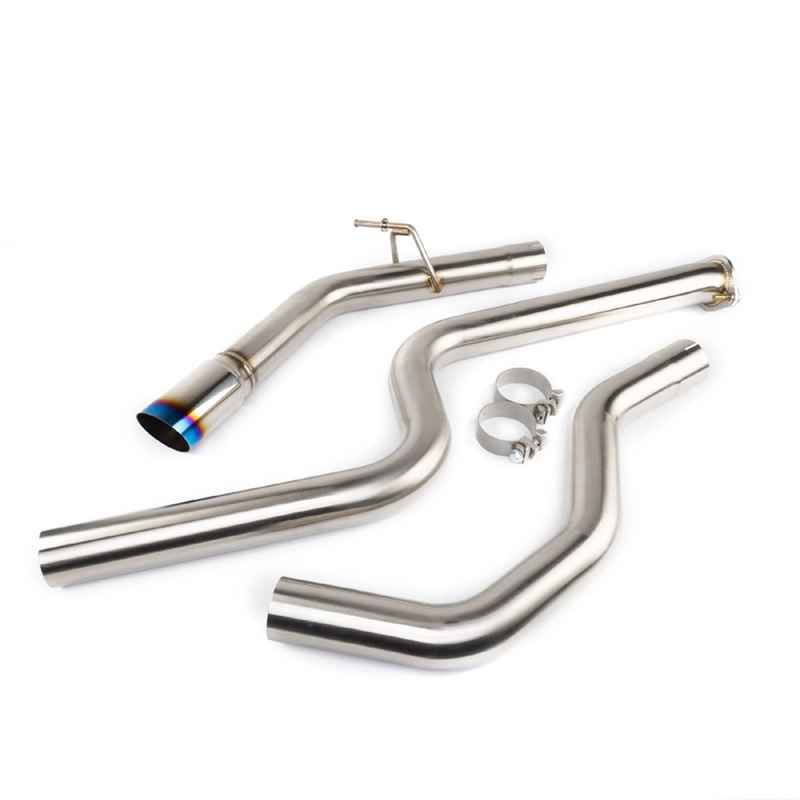 Evasive Motorsports DC Sports Muffler Delete Exhaust System (Burnt Tip