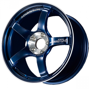 Advan TC-4 Special Edition Wheel - 18x7.5 / Offset +48 / 5x114.3 (Racing Indigo Blue & Diamond Cut)