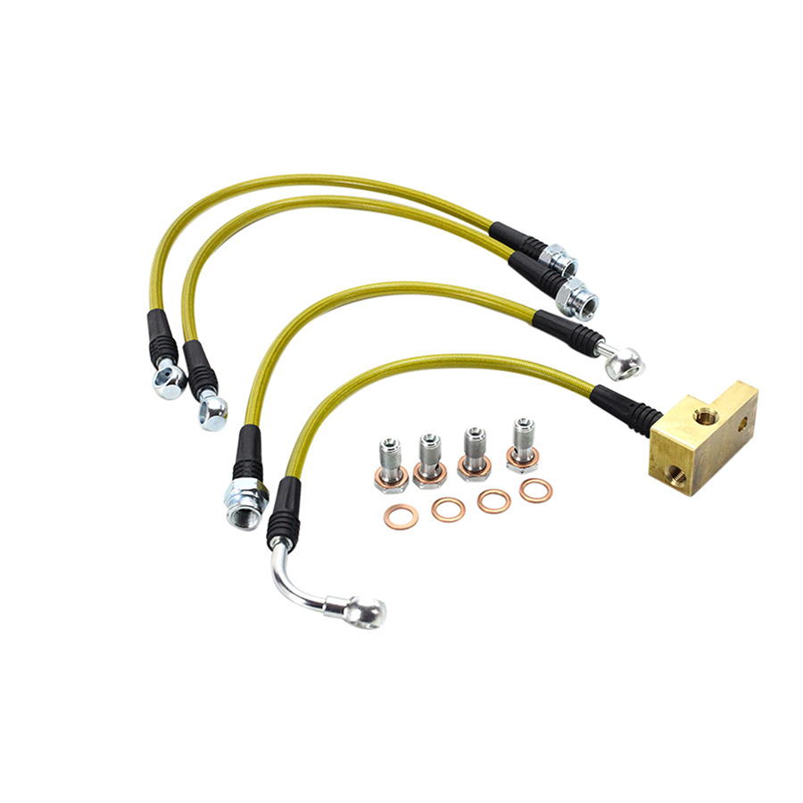 StopTech 06-15 Mazda Miata Stainless Steel Front Brake Line Kit for 4300