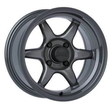 Kansei Tandem 15" Wheel - 15x7.0 / Offset 0 / 4x114.3 / Bore 73.1mm (Gloss Gunmetal)