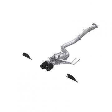 MBRP Street Profile T304SS Dual Rear Center Exit Exhaust (Carbon Tip) - Toyota GR Corolla 2023+