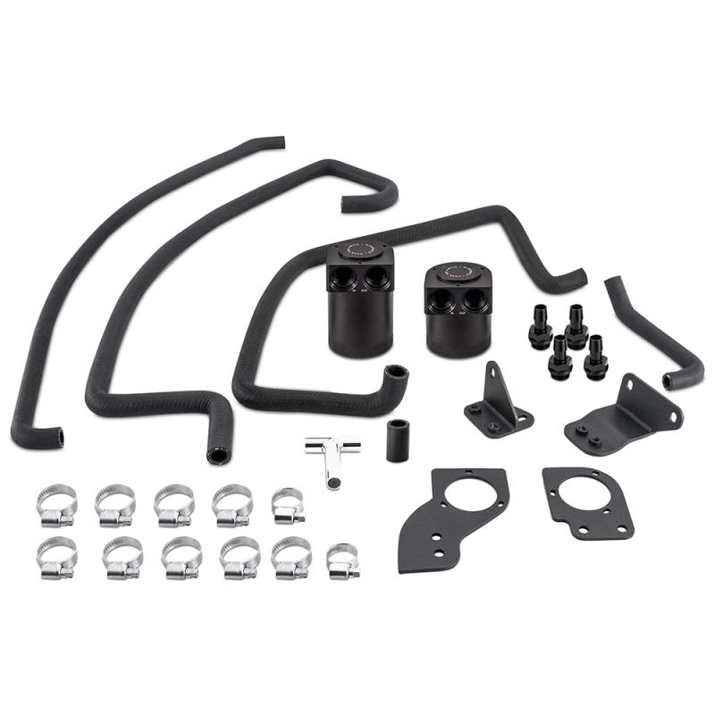 Evasive Motorsports: Mishimoto Baffled Oil Catch Can System (Black