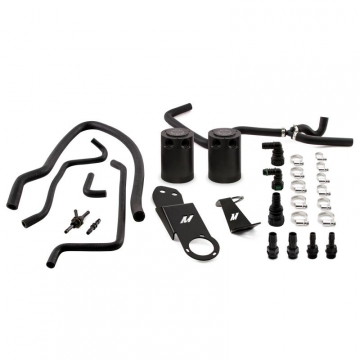 Mishimoto Baffled Oil Catch Can System (Black / PCV & CCV Side) - Cadillac ATS 2.0T 13-19