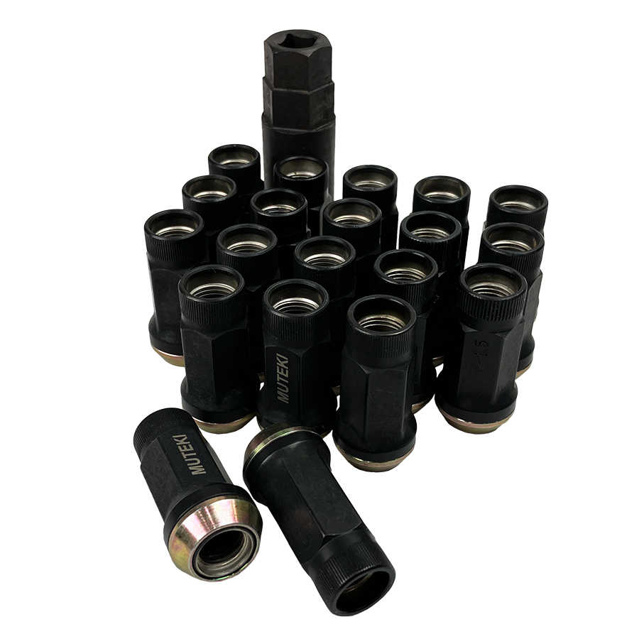 Evasive Motorsports: Muteki SR45R Lug Nuts - Black - 12x1.50