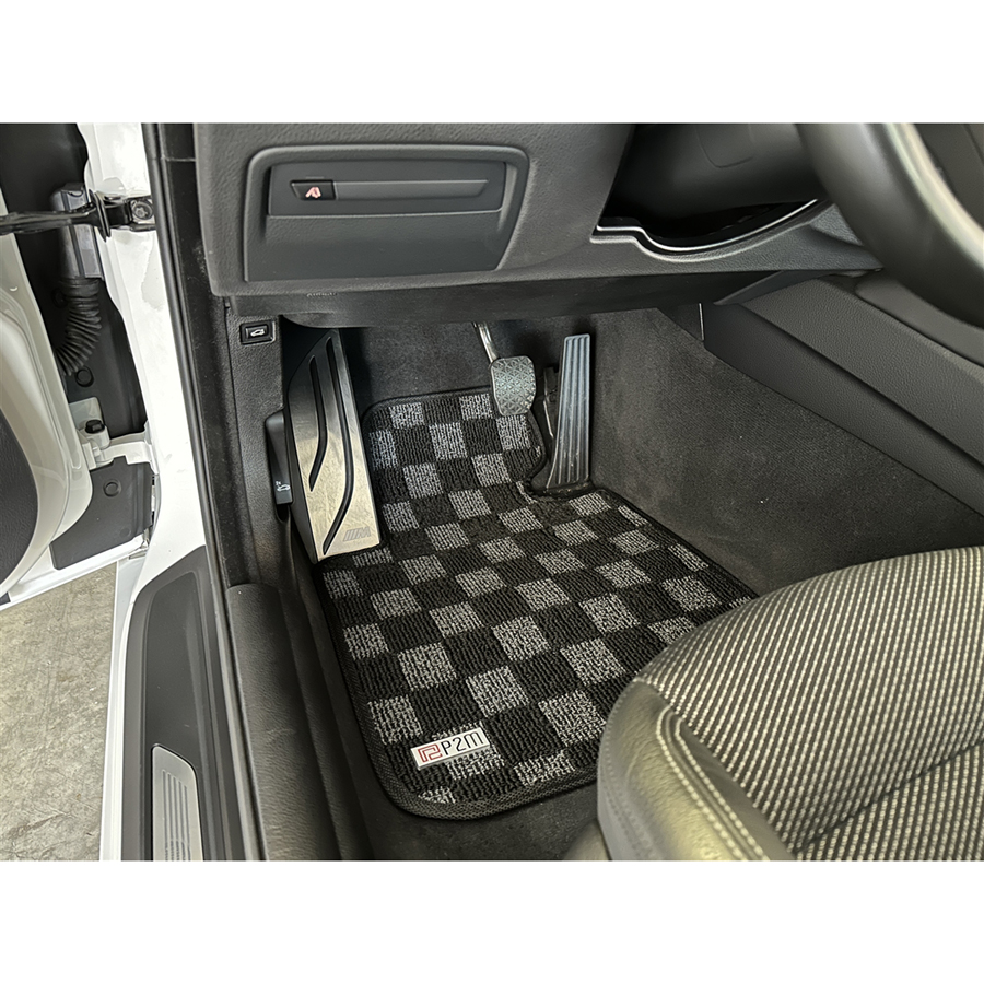Evasive Motorsports: Phase 2 Motortrend Checkered Race Floor Mats (Dark  Grey / Front and Rear) - BMW F82 4-Series M4 14-19