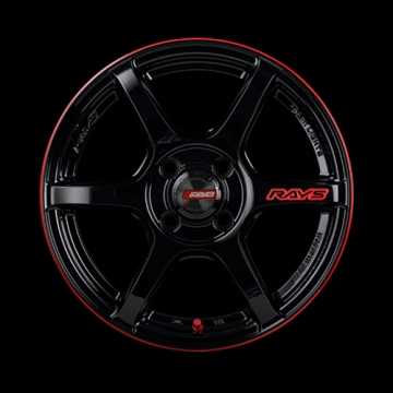 Gram Lights 57C6 Time Attack Edition Wheel - 15x5.0 / Offset +43 / 4x100 (Black & Machining / E-pro Coat)