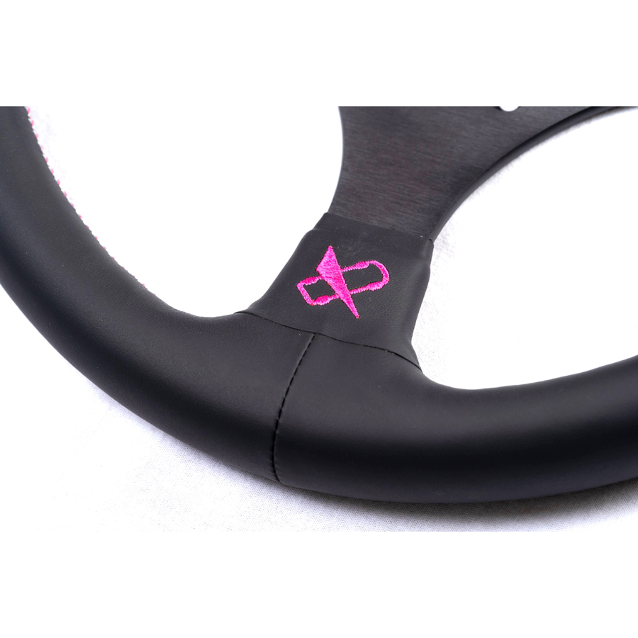 VERTEX ステアリング　Funky Queen Vertex Funky Queen Pink Flat Steering Wheel (Limited Edition