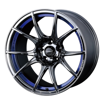 WedsSport SA-10R Wheel (Face F) - 18x7.5 / Offset +35 / 5x114.3 (Blue Light Chrome)