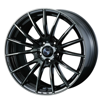 WedsSport SA-35R Wheel (Face FR) - 17x7.5 / Offset +48 / 5x100 (Weds Black Clear)