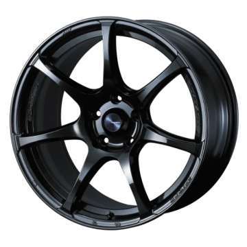 WedsSport SA-75R Wheel (Face FR) - 17x7.5 / Offset +45 / 5x114.3 (Hyper Black Clear II)
