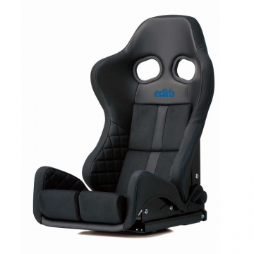 edirb 161 Seat (GIAS III Style) - Black / Protein Ultra Suede / Blue Stitch