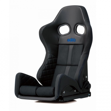 edirb 162 Seat (GIAS III Style) - Black / Protein Ultra Suede / Blue Stitch (Low Cushion)