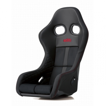 edirb 0A1 Seat (ZETA IV Style) - Black / Protein Ultra Suede / Red Stitch