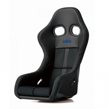 edirb 0A1 Seat (ZETA IV Style) - Black / Protein Ultra Suede / Blue Stitch