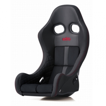 edirb 0B1 Seat (ZIEG IV Style) - Black / Protein Ultra Suede / Red Stitch