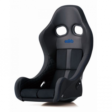 edirb 0B1 Seat (ZIEG IV Style) - Black / Protein Ultra Suede / Blue Stitch