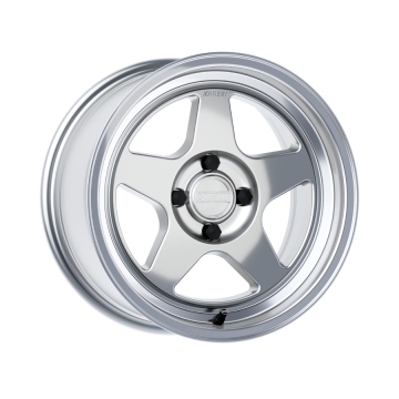 Kansei KNP Wheel - 15x8.0 / Offset +25 / 4x100 / Bore 73.1mm (Hyper Silver with Bright Machined Lip)